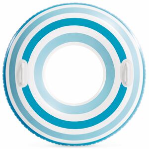 Надувной круг с ручками Голубые Полоски 91 см