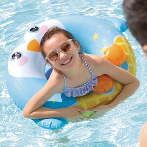 Надувной круг для купания Пингвин 91*76 см INTEX фото 3