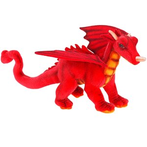 Мягкая игрушка Дракон красный 30 см Hansa Creation фото 2