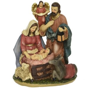 Рождественский вертеп Иосиф и Мария с младенцем Иисусом 20 см Kaemingk фото 1