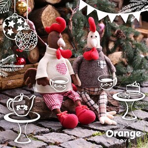 Мягкая игрушка Петушок Валдис 30 см Orange Toys (Орандж Тойс) фото 2