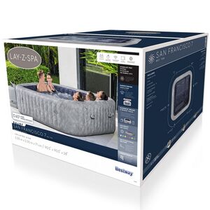Надувной спа-бассейн 230*71 см 6001Q Bestway San Francisco Smart HydroJet Pro (Бествэй Сан Франциско Смарт Гидроджет Про), теплосберегающий тент Bestway (Бествей) фото 15