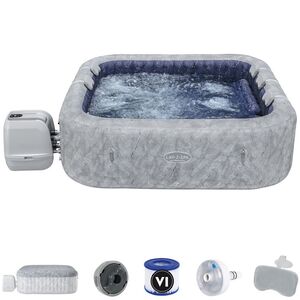 Надувной спа-бассейн 230*71 см 6001Q Bestway San Francisco Smart HydroJet Pro (Бествэй Сан Франциско Смарт Гидроджет Про), теплосберегающий тент Bestway (Бествей) фото 2
