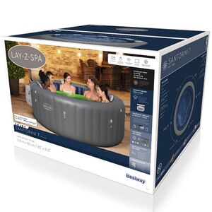 Надувной спа-бассейн 216*80 см 6001T Bestway Santorini Smart HydroJet Pro (Бествей Санторини Смарт Гидроджет Про), теплосберегающий тент, подсветка Bestway (Бествей) фото 15