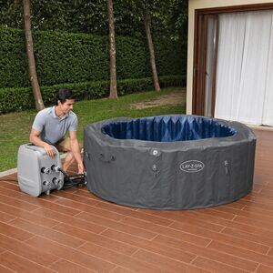 Надувной спа-бассейн 216*80 см 6001T Bestway Santorini Smart HydroJet Pro (Бествей Санторини Смарт Гидроджет Про), теплосберегающий тент, подсветка Bestway (Бествей) фото 4