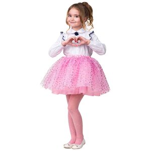Детская юбка-пачка Воздушная розовая, рост 110-122 см