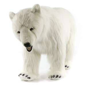 Большая мягкая игрушка Полярный медведь 110 см Hansa Creation фото 3