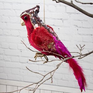 Декоративная фигура Попугай Carnavalle Ruby 34 см