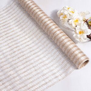 Ткань для декорирования Золотой путь 35*200 см кремовая Kaemingk фото 1