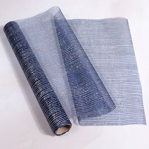 Ткань для декорирования Хрустальная дымка 35*200 см волшебный сапфир