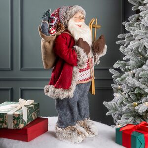 Фигура под елку Санта из сказочного Тронхейма 60 см Kaemingk фото 7