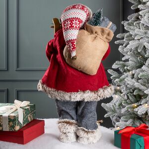 Фигура под елку Санта из сказочного Тронхейма 60 см Kaemingk фото 3