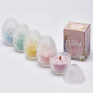 Ароматическая свеча Flora - Peony&Cassis 12 см, стекло EDG фото 1