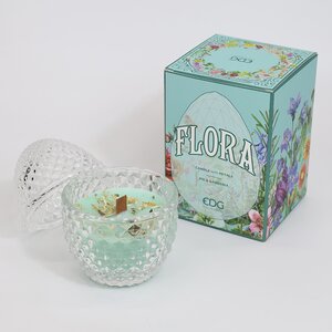 Ароматическая свеча Flora - Fig&Gardenia 12 см, 20 часов горения