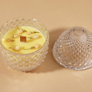 Ароматическая свеча Flora - Ginger&Warm Vanilla 12 см, 20 часов горения EDG фото 7