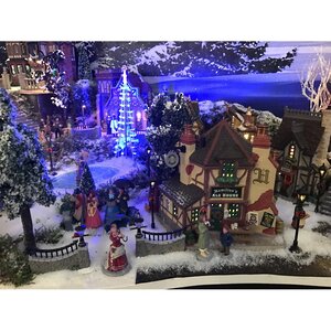 Забор каменный с фонарями, 6 пролетов Lemax фото 2