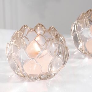 Стеклянный подсвечник для чайной свечи Артишок - Balcombe 8 см Kaemingk фото 1