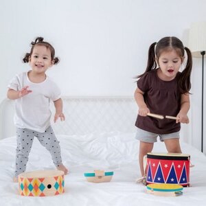 Детский барабан Звездный 21 см, дерево Plan Toys фото 3