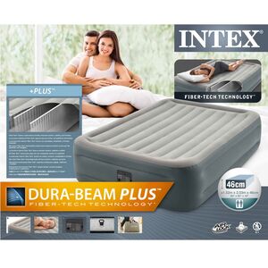 Надувная кровать с насосом Essential Rest Queen, 152*203*46 см INTEX фото 4