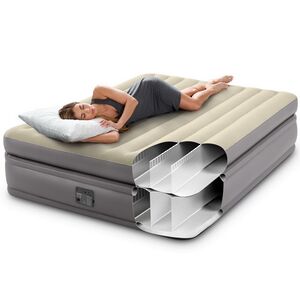 Надувная кровать с насосом Prime Comfort Queen, 152*203*51 см INTEX фото 3