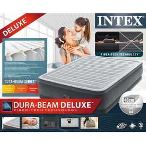 Надувная кровать с насосом Comfort-Plush 152*203*46 см INTEX фото 5
