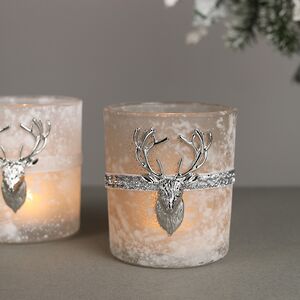 Стеклянный подсвечник Deers Style 10 см дымчатый Kaemingk фото 2