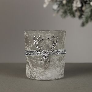 Стеклянный подсвечник Deers Style 10 см дымчатый Kaemingk фото 4