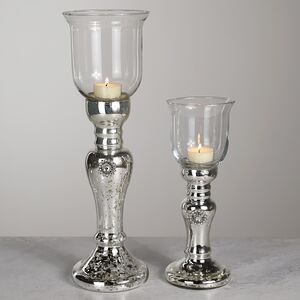 Подсвечник Бокал на серебряной ножке 26 см Kaemingk фото 3