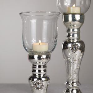 Подсвечник Бокал на серебряной ножке 26 см Kaemingk фото 4