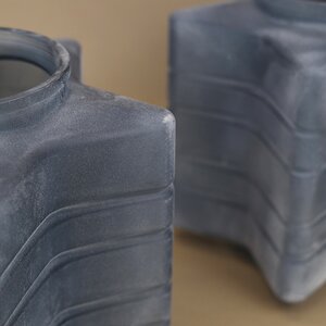 Стеклянный подсвечник Blue Frosty 23 см Kaemingk фото 6