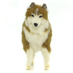 Мягкая игрушка собака Хаски коричневая 50 см Hansa Creation фото 4