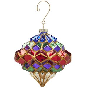 Стеклянная елочная игрушка A Bright Universe - Ромб 15 см