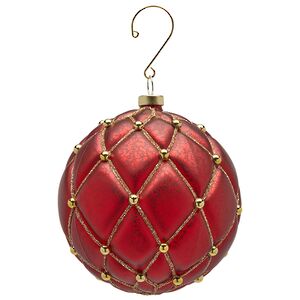 Елочные шары Opera Reale 10 см красные, 8 шт EDG фото 2