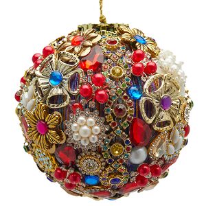 Винтажный елочный шар India Misteriosa 10 см