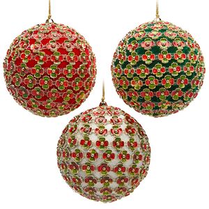 Елочные шары Prato Fiorito 10 см, 6 шт