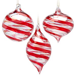 Елочные игрушки Aderbury - Wimple 15 см, стекло, 6 шт