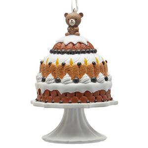 Елочная игрушка Торт - Gentle Caramel 12 см EDG фото 1
