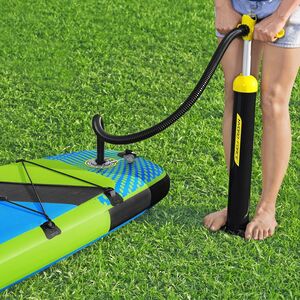 Надувной сап борд SUP Aqua Excursion Tech Set 381*79 см с аксессуарами Bestway фото 4