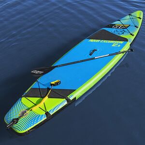 Надувной сап борд SUP Aqua Excursion Tech Set 381*79 см с аксессуарами Bestway фото 3