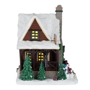 Композиция Уютная лесная хижина 22*16 см, подсветка Lemax (Лемакс) фото 2