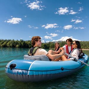 Надувная лодка Excursion (Экскуршен) четырехместная 315*165*43 см + насос и весла INTEX (Интекс) фото 3