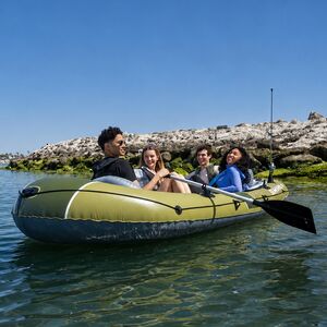 Надувная лодка Seahawk (Сихок) четырехместная 351*145*48 см + насос и весла INTEX (Интекс) фото 1