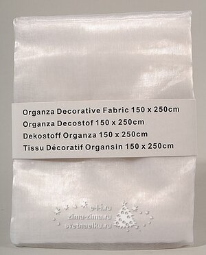 Ткань для декорирования, белая, 150*250см Kaemingk (Кейминг) фото 1