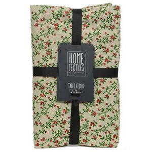 Новогодняя скатерть Аригано: Брусничный Сбор 180*140 см Kaemingk фото 3