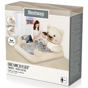 Детская надувная кровать Teddy Bear 188*109*89 см Bestway фото 8