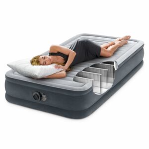 Надувная кровать с насосом Comfort-Plush 99*191*33 см INTEX фото 8