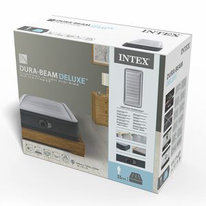 Надувная кровать с насосом Comfort-Plush 99*191*33 см INTEX фото 12