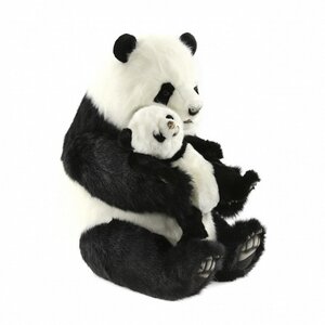 Большая мягкая игрушка Панда с детенышем 80 см Hansa Creation фото 3