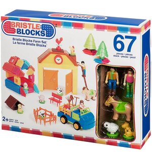Игольчатый конструктор На ферме 67 элементов Bristle Blocks фото 2