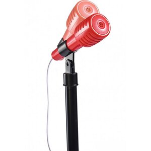 Микрофон Disko на стойке 50-100 см с дискошаром и подсветкой, совместим с MP3 Simba фото 2